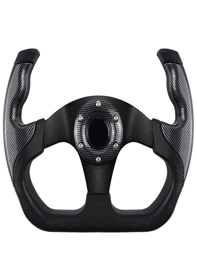 QYMOPAY Universal Racing Steering Wheel, 6 Bolt Anti-Slip Leather and Aluminum Gaming Wheel with Horn Button for Racing/Car Sim Driving/JDM Sports - Image 1